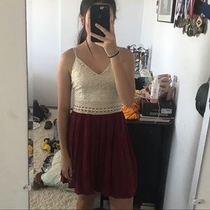 Never worn dark red dress